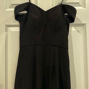 Bariano black tie gown. Off the shoulder.